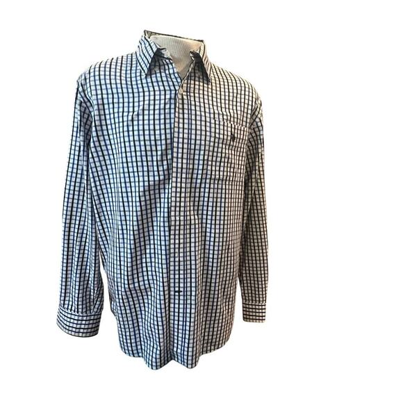 US POLO ASSN LONG SLEEVE PLAID BUTTON UP MENS SIZE LARGE - Picture 1 of 7